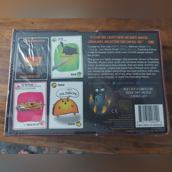 🎮 Exploding Kittens – Original Edition Card Game 🐱💥 - Picture 2 of 3